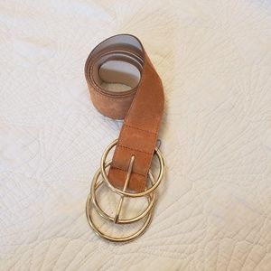 NWT Lulu's Luxe Life Brown Suede Belt